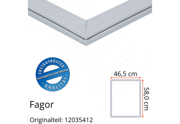 Fagor Türdichtung 58,0 x 46,5 cm Ersatzteil: 12035412 für verschiedene Modelle