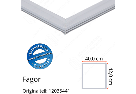 Fagor Schubladendichtung 42,0 x 40,0 cm Ersatzteil: 12035441 für verschiedene Modelle