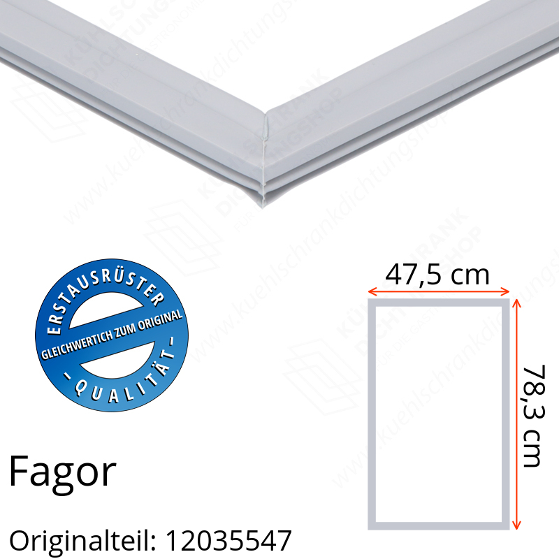 Fagor Türdichtung 78,3 x 47,5 cm Ersatzteil: 12035547 für verschiedene Modelle