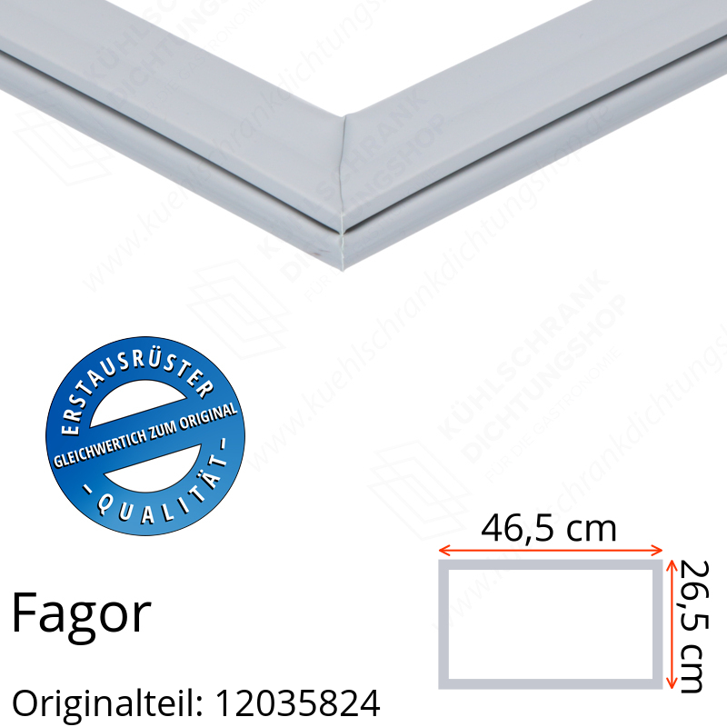 Fagor Schubladendichtung 26,5 x 46,5 cm Ersatzteil: 12035824 für verschiedene Modelle