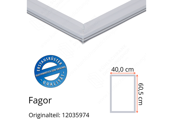 Fagor Türdichtung 60,5 x 40,0 cm Ersatzteil: 12035974 für verschiedene Modelle
