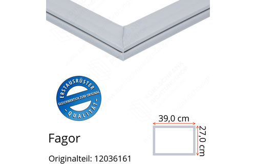 Fagor Schubladendichtung 27,0 x 39,0 cm Ersatzteil: 12036161 für verschiedene Modelle