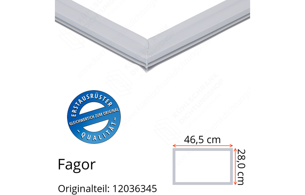 Fagor Schubladendichtung 28,0 x 46,5 cm Ersatzteil: 12036345 für verschiedene Modelle