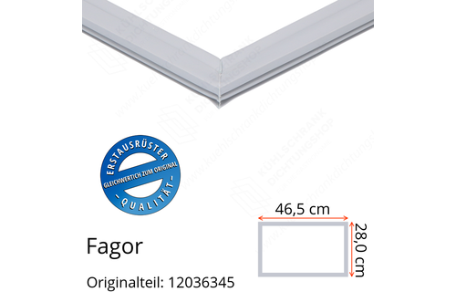 Fagor Schubladendichtung 28,0 x 46,5 cm Ersatzteil: 12036345 für verschiedene Modelle