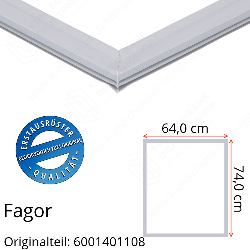 Fagor Türdichtung 74,0 x 64,0 cm Ersatzteil: 6001401108 für verschiedene Modelle