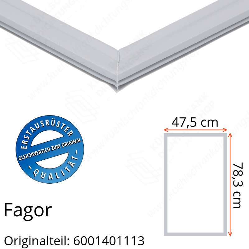 Fagor Türdichtung 78,3 x 47,5 cm Ersatzteil: 6001401113 für verschiedene Modelle
