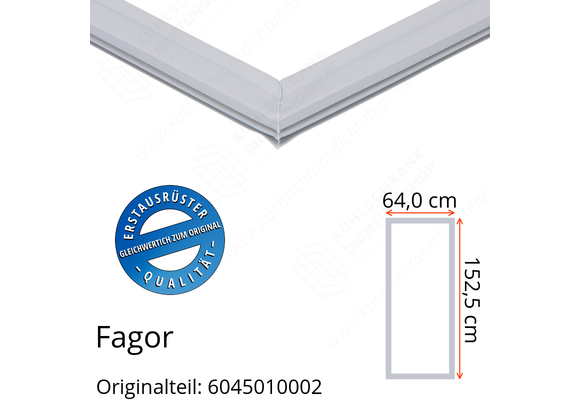 Fagor Türdichtung 152,5 x 64,0 cm Ersatzteil: 6045010002 für verschiedene Modelle