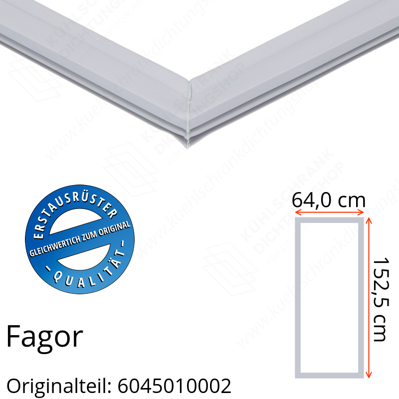 Fagor Türdichtung 152,5 x 64,0 cm Ersatzteil: 6045010002 für verschiedene Modelle