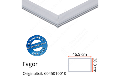 Fagor Schubladendichtung 28,0 x 46,5 cm Ersatzteil: 6045010010 für verschiedene Modelle