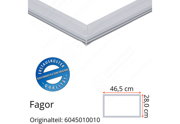 Fagor Schubladendichtung 28,0 x 46,5 cm Ersatzteil: 6045010010 für verschiedene Modelle