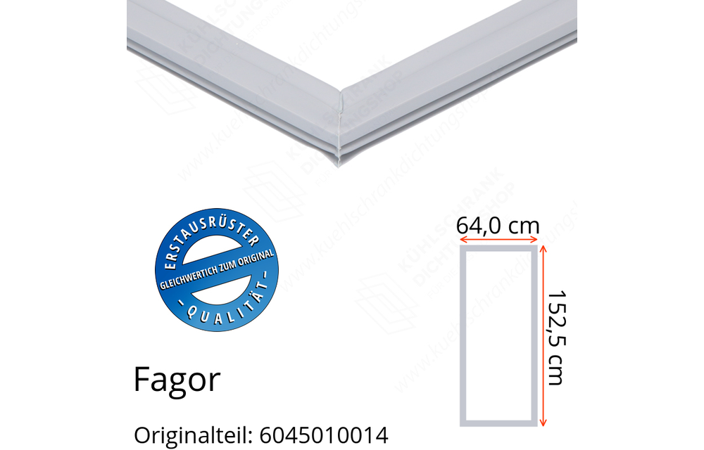 Fagor Türdichtung Ersatzteil: 6045010014, 152,5 x 64,0 cm 