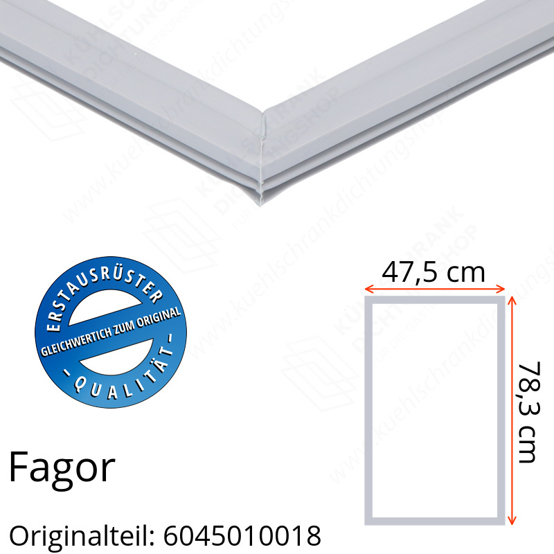 Fagor Türdichtung 78,3 x 47,5 cm Ersatzteil: 6045010018 für verschiedene Modelle