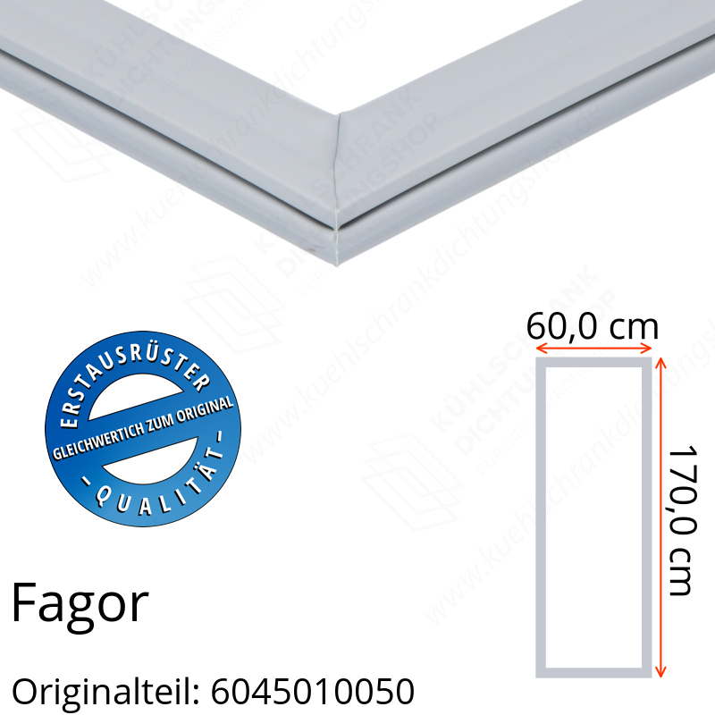 Fagor Türdichtung 170,0 x 60,0 cm Ersatzteil: 6045010050 für verschiedene Modelle
