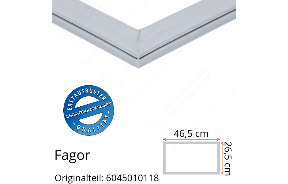 Fagor Schubladendichtung 26,5 x 46,5 cm Ersatzteil: 6045010118 für verschiedene Modelle