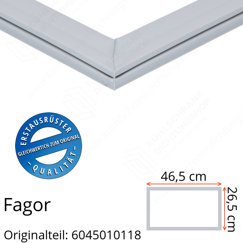 Fagor Schubladendichtung 26,5 x 46,5 cm Ersatzteil: 6045010118 für verschiedene Modelle