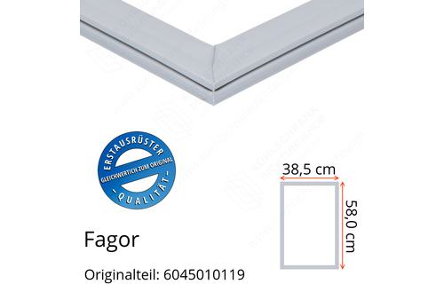 Fagor Türdichtung 58,0 x 38,5 cm Ersatzteil: 6045010119 für verschiedene Modelle