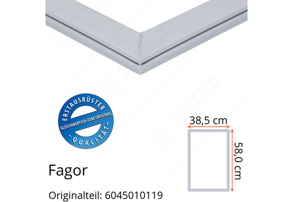Fagor Türdichtung 58,0 x 38,5 cm Ersatzteil: 6045010119 für verschiedene Modelle