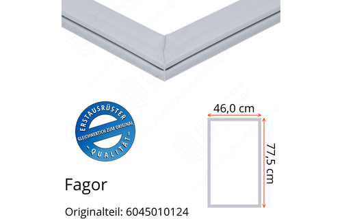 Fagor Türdichtung 77,5 x 46,0 cm Ersatzteil: 6045010124 für verschiedene Modelle