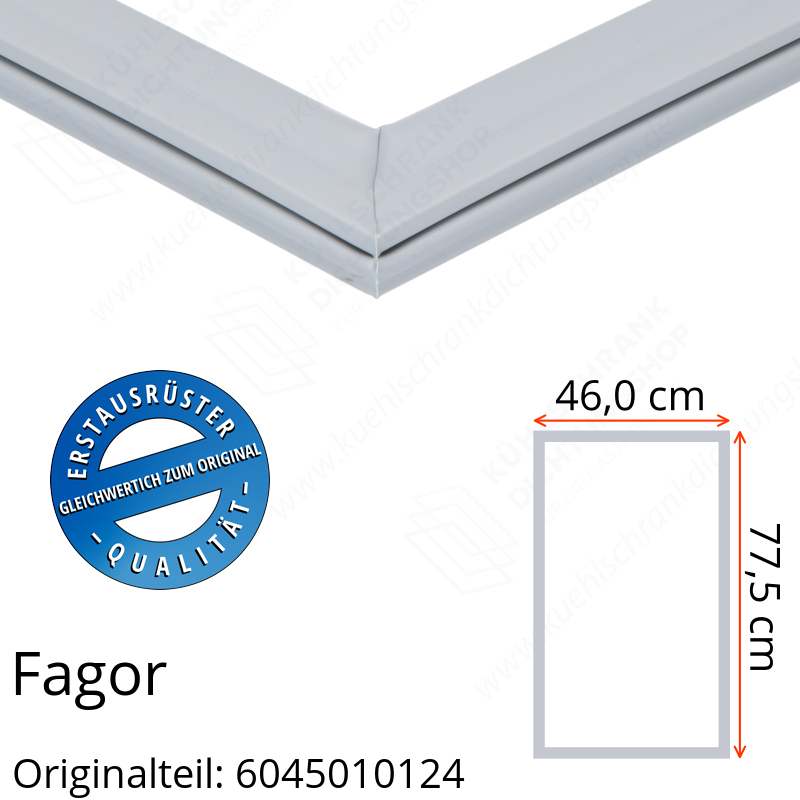 Fagor Türdichtung 77,5 x 46,0 cm Ersatzteil: 6045010124 für verschiedene Modelle