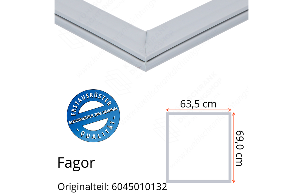 Fagor Türdichtung 69,0 x 63,5 cm Ersatzteil: 6045010132 für verschiedene Modelle