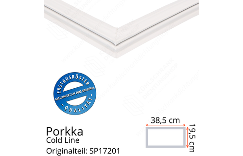 Porkka Cold Line Schubladendichtung 19,5 x 38,5 cm