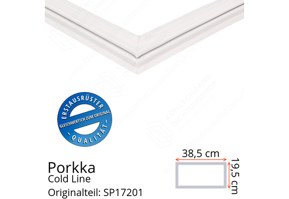 Porkka Cold Line Schubladendichtung 19,5 x 38,5 cm