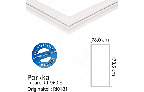 Porkka Future RIF 960 E Türdichtung 178,5 x 78,0 cm
