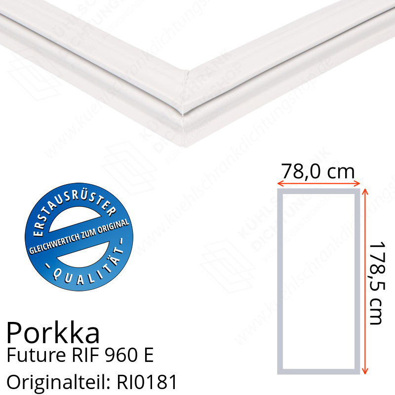 Porkka Future RIF 960 E Türdichtung 178,5 x 78,0 cm
