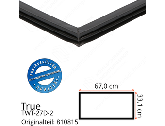 True TWT-27D-2 Schubladendichtung 33,1 x 67,0 cm (Profil schmal)