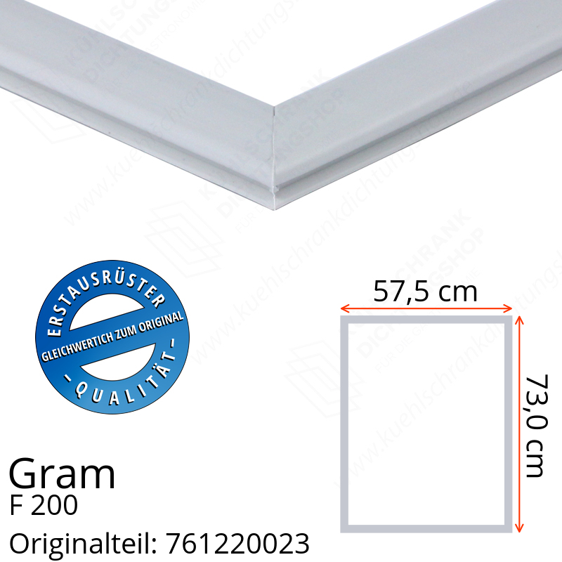 Gram F 200 Türdichtung 73,0 x 57,5 cm