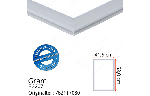 Gram F 2207 Türdichtung 63,0 x 41,5 cm