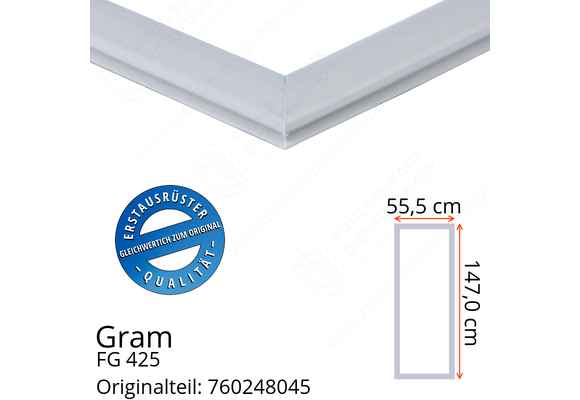 Gram FG 425 Türdichtung 147,0 x 55,5 cm