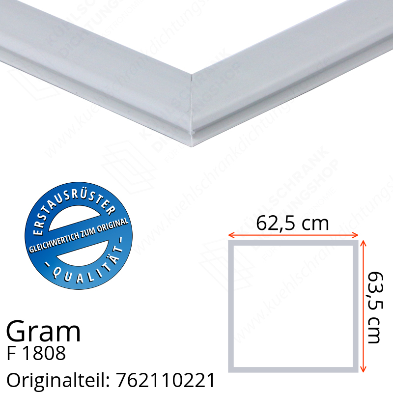 Gram F 1808 Türdichtung 63,5 x 62,5 cm