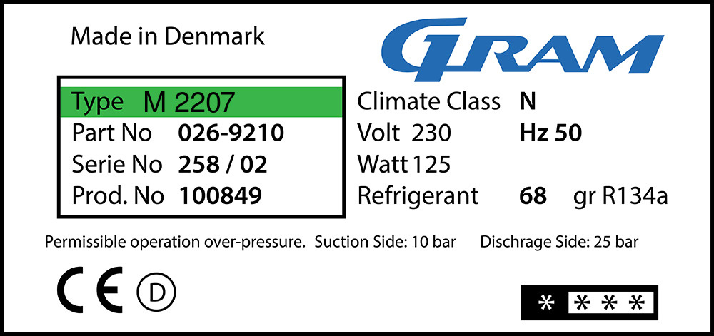 Gram M 2207 Türdichtung 63,0 x 41,5 cm