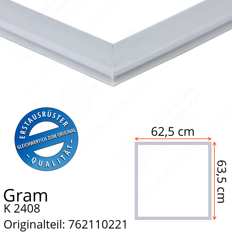 Gram K 2408 Türdichtung 63,5 x 62,5 cm