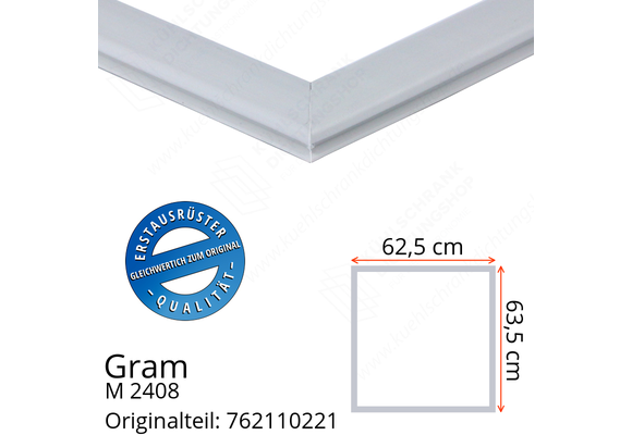 Gram M 2408 Türdichtung 63,5 x 62,5 cm