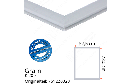 Gram K 200 Türdichtung 73,0 x 57,5 cm