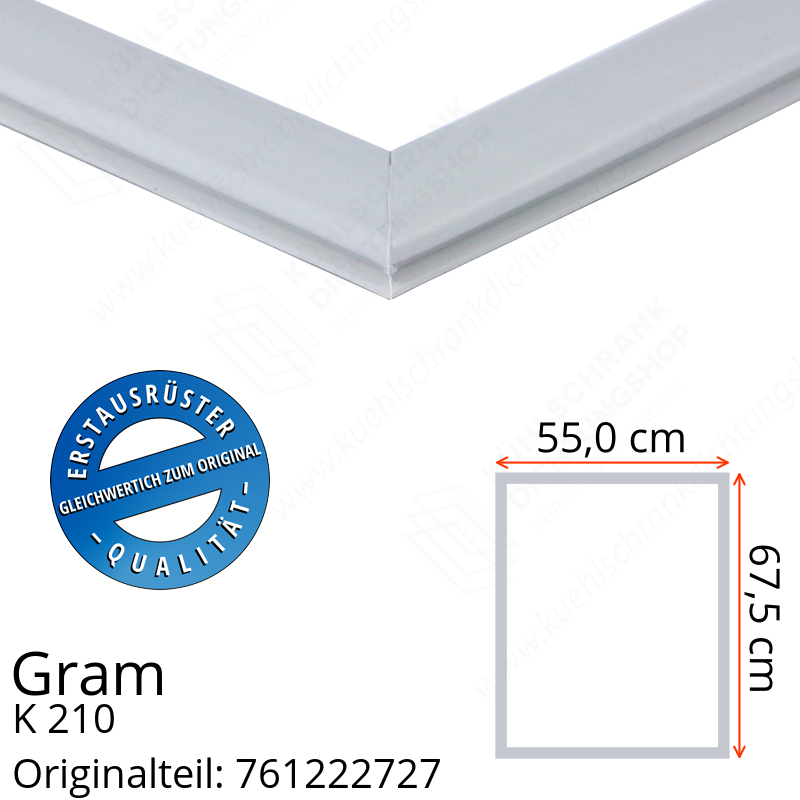 Gram K 210 Türdichtung 67,5 x 55,0 cm
