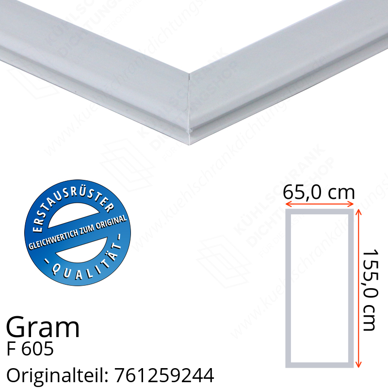 Gram F 605 Türdichtung 155,0 x 65,0 cm