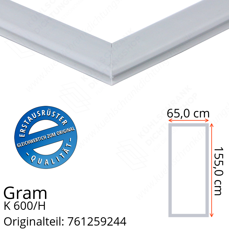 Gram K 600/H Türdichtung 155,0 x 65,0 cm