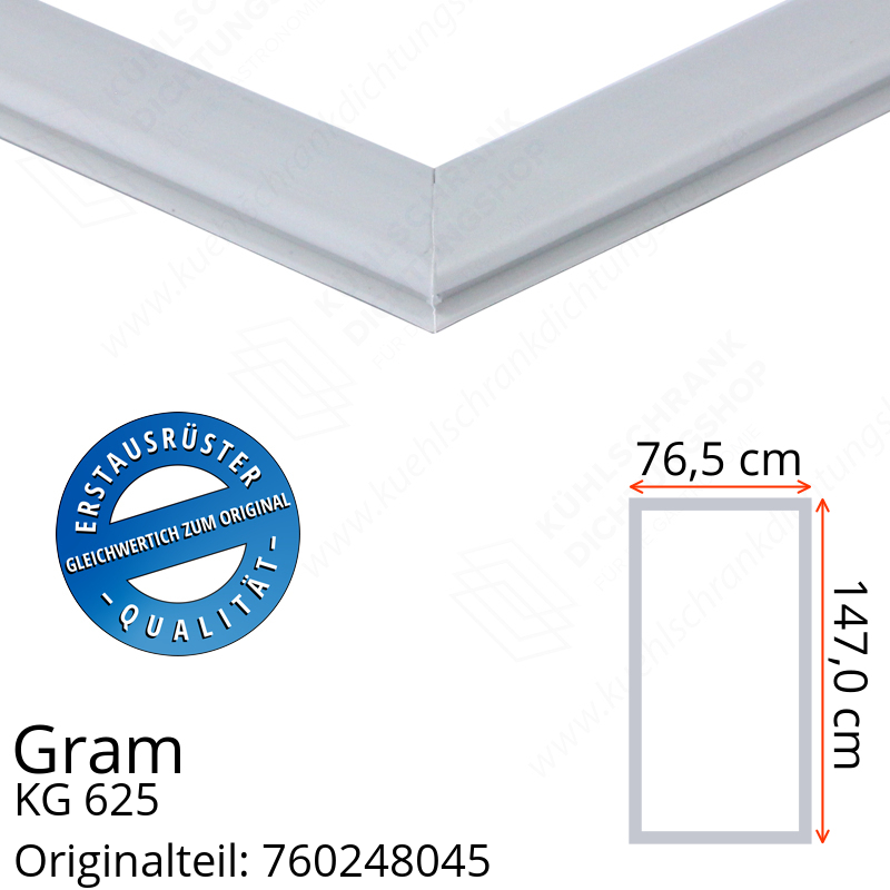 Gram KG 625 Türdichtung 147,0 x 76,5 cm