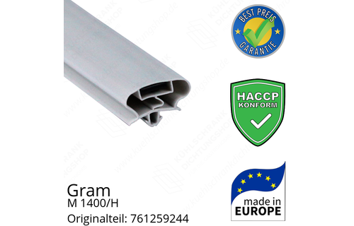 Gram M 1400/H Türdichtung 155,0 x 65,0 cm