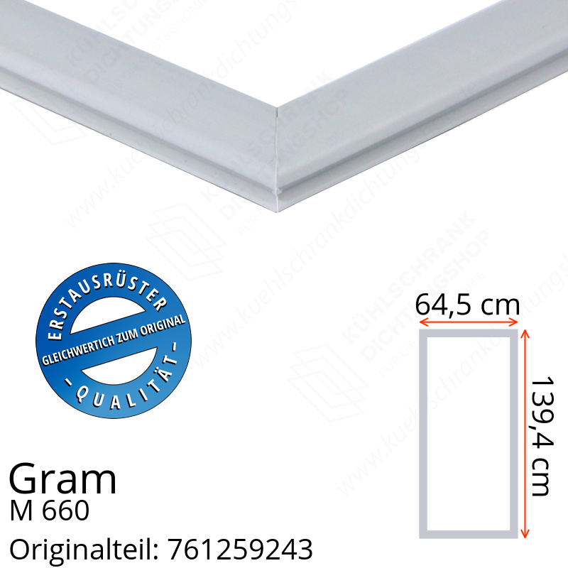 Gram M 660 Türdichtung 139,4 x 64,5 cm