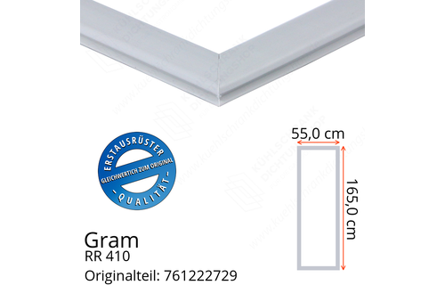 Gram RR 410 Türdichtung 165,0 x 55,0 cm