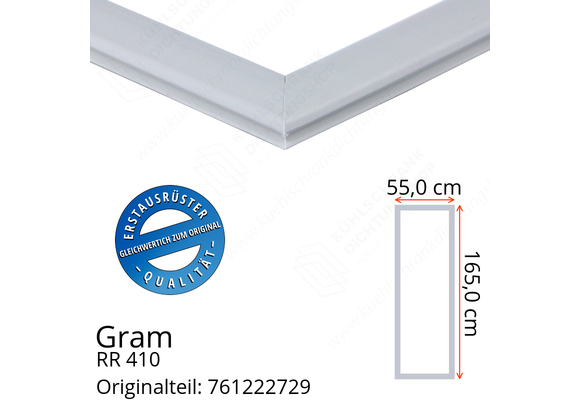 Gram RR 410 Türdichtung 165,0 x 55,0 cm