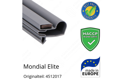 Mondial Elite Türdichtung 156,2 x 66,4 cm Ersatzteil: 4512017 für verschiedene Modelle