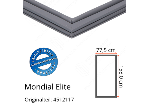 Mondial Elite Türdichtung 158,0 x 77,5 cm Ersatzteil: 4512117 für verschiedene Modelle