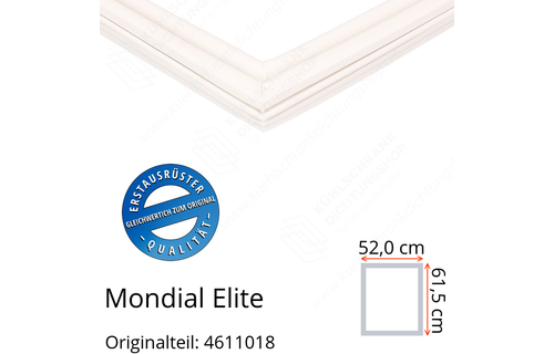 Mondial Elite Türdichtung 61,5 x 52,0 cm Ersatzteil: 4611018 für verschiedene Modelle