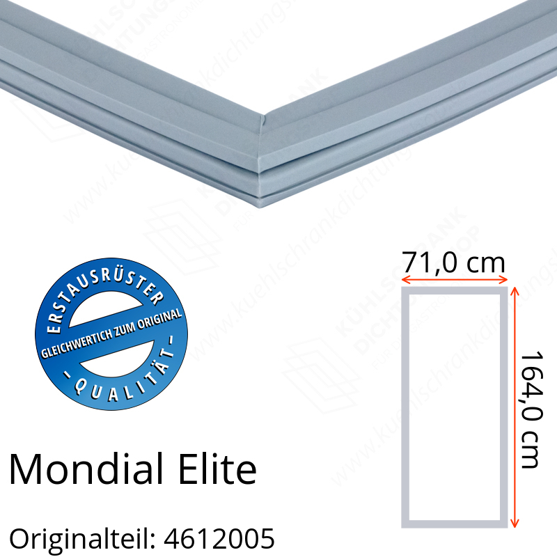Mondial Elite Türdichtung 164,0 x 71,0 cm Ersatzteil: 4612005 für verschiedene Modelle