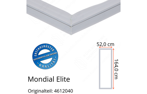 Mondial Elite Türdichtung 164,0 x 52,0 cm Ersatzteil: 4612040 für verschiedene Modelle